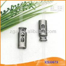 Metal cord stopper or toggle for garments,handbags and shoes KS3067#